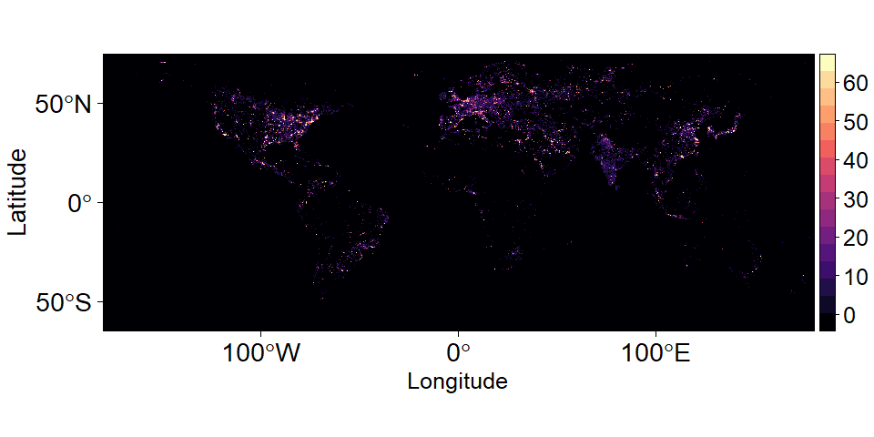 Night Light Map